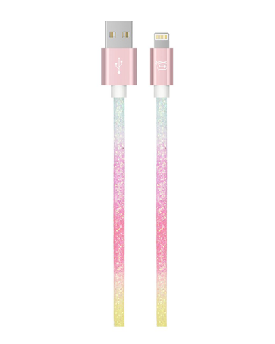 Lax Gadgets Apple Mfi Certified 6ft Glitter Lightning Cable In Multi