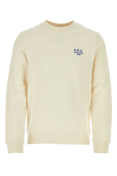 Apc A.p.c. Sweatshirts In Blanc Casse Bleu