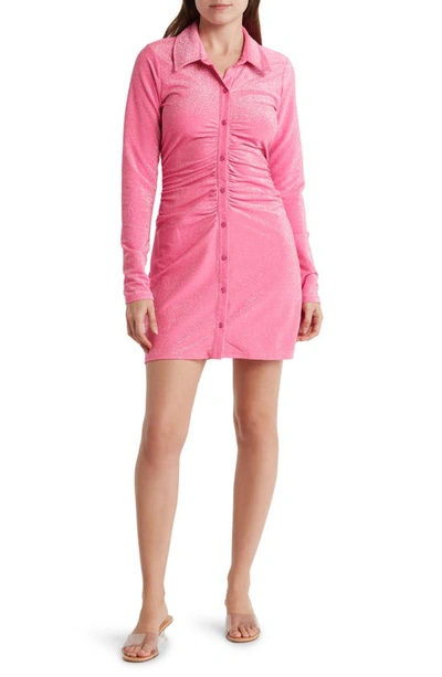 good american pink dress Good American Compression Shine Tube Dress Fuchsia Pink001 Womens Size 7  4XL