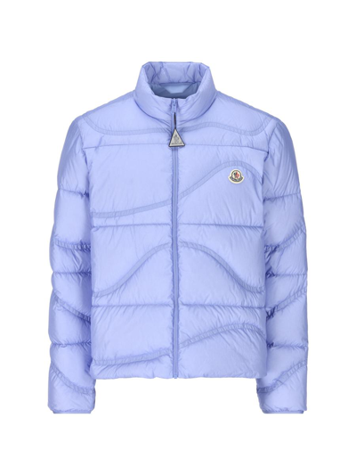 Moncler Jackets In Sky Blue