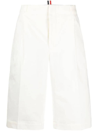 Thom Browne Deconstructed Bermuda Shorts In White