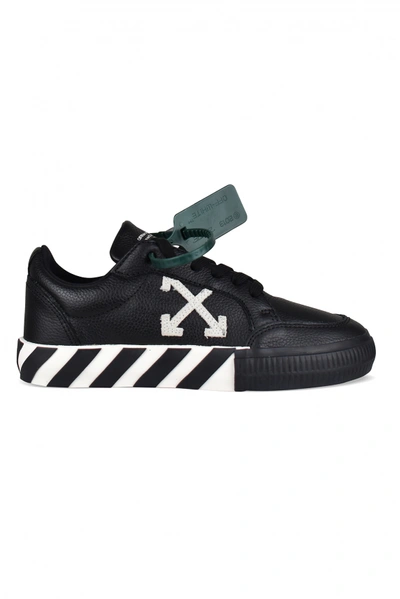 Off-white Sneakers Low Vulcanized In Canvas In Black/white
