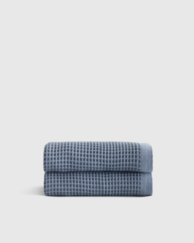 Quince Organic Turkish Waffle Bath Towels In Mineral