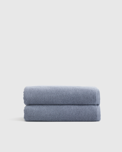 Quince Ribbed Quick Dry Bath Towel In Mineral
