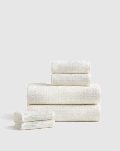 Quince Waffle Terry Bath Towel Bundle In Ivory