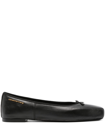 ALEXANDER WANG BLACK BILLIE FLAT BALLERINA SHOES