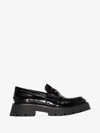 Alexander Wang Carter Lug-sole Box Loafers In Black