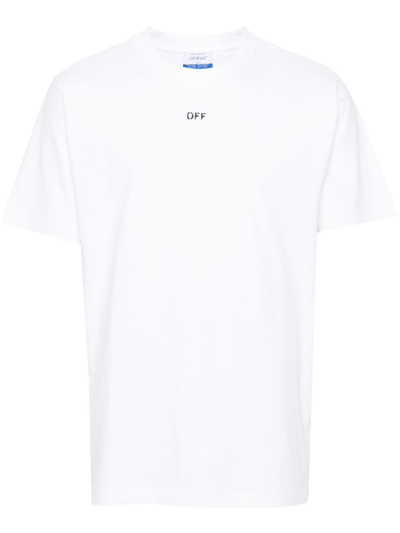 Off-white White Oversize Crew-neck T-shirt