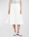 MARNI FLARED MIDI SKIRT WITH DOUBLE PLEATING