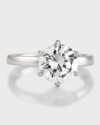 FANTASIA BY DESERIO CUBIC ZIRCONIA SOLITAIRE RING IN 6 PRONG BASKET