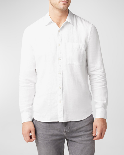 Joe's Jeans Men's Theo Textured Sport Shirt In Optic White