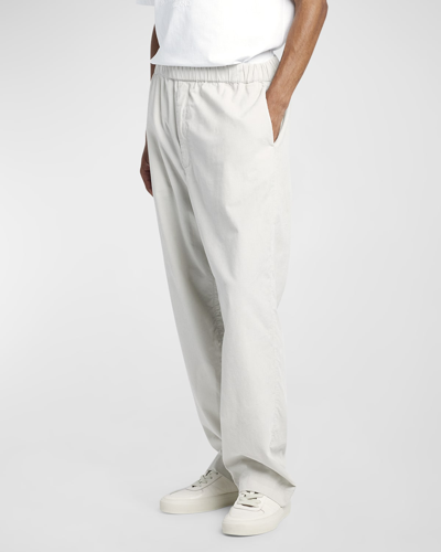 Moncler Cotton Regular Fit Trousers In Stone