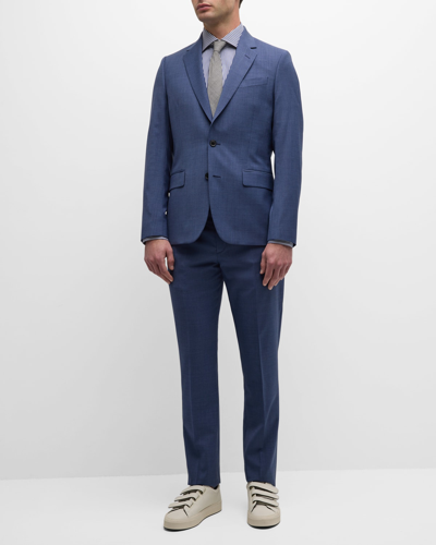 Paul Smith Men's Soho Fit Micro-houndstooth Suit In Navy
