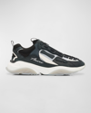Amiri Bone Runner Panelled Mesh Sneakers In Black