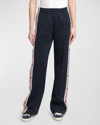 GOLDEN GOOSE STAR WIDE-LEG SIDE TAPE JOGGERS