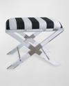 Port 68 Stripe Cross Bench In Multi