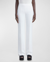 Lafayette 148 Gates Side Zip Pants In Cloud