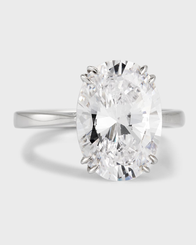 Fantasia By Deserio Cubic Zirconia Oval Solitaire Ring
