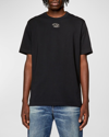 Diesel T-just-od Cotton Jersey Logo Graphic Tee In Black Black Black