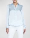 L AGENCE TYLER LONG-SLEEVE BLOUSE