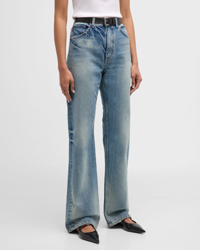 Nili Lotan Women's Mitchell Mid-rise Straight Jeans In Summer Wash