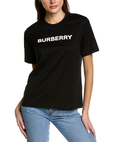 Burberry Logo T-shirt In Cotton In Black