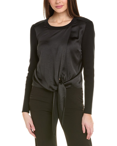 Cabi Crosstie Pullover In Black