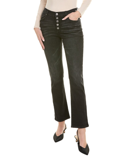 Cabi Button Fly Straight Jean In Black