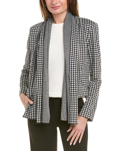 Cabi Houndstooth Jacket In Black