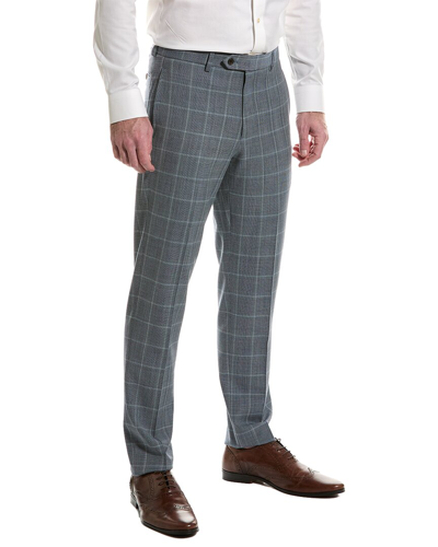 Brooks Brothers Explorer Regent Fit Wool-blend Pant In Blue