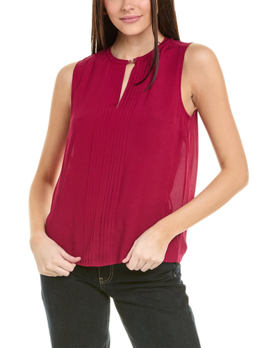 Brooks Brothers Pintuck Blouse In Red