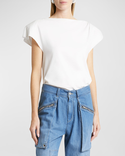 Isabel Marant Sebani Draped Top In White