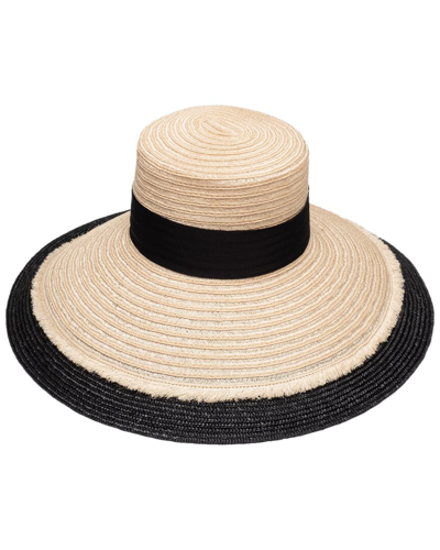 Eugenia Kim Mirabel Hemp Large Brim Hat In Brown