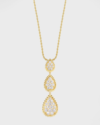 Boucheron Yellow Gold Serpent Boheme Diamond 3-motif Medium, Small And Extra-small Pendant Necklace In 05 Yellow Gold