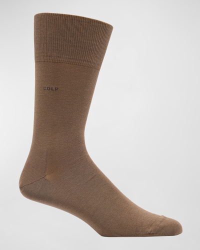 Cdlp Men's Cotton Crew Socks In Clay