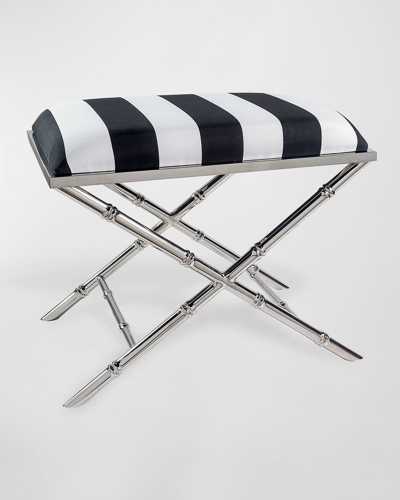 Port 68 Lauderdale Nickel Striped Bench In Multi