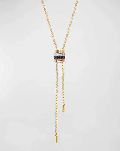 Boucheron Quatre Classique Tie Necklace With Diamonds In Gold