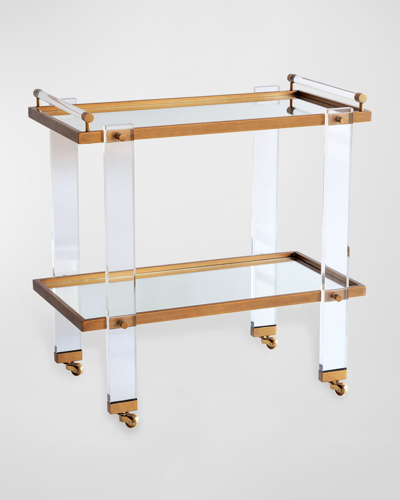 Port 68 Tuscany Brass Bar Cart