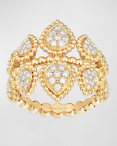 Boucheron Women's Serpent Bohème 18k Yellow Gold & 0.5 Tcw Diamond Ring In 05 Yellow Gold