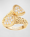 BOUCHERON SERPENT BOHÈME 18K GOLD DIAMOND BYPASS RING