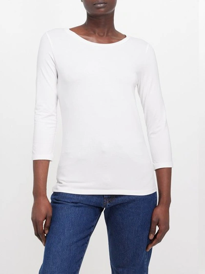 Weekend Max Mara Multia Jersey T-shirt In Off White