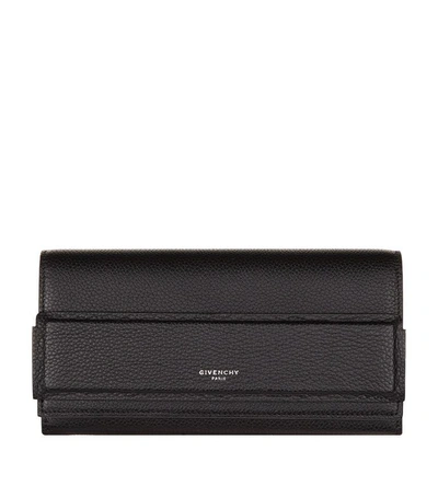Givenchy Horizon Continental Flap Wallet, Black In Nero