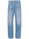 Max Mara Denim Cotton Jeans Trousers In Grey