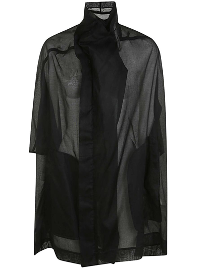 Rick Owens Sailbiker Coat Clothing In Black