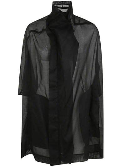 Rick Owens Sailbiker Coat In Black