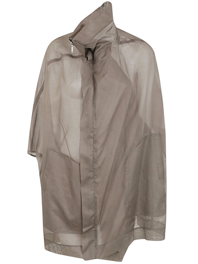 Rick Owens Sailbiker Coat Clothing In Brown