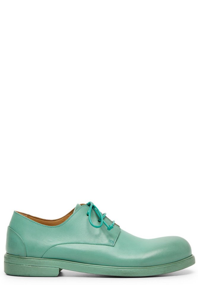 Marsèll Zucca Media Leather Derby Shoes In Green