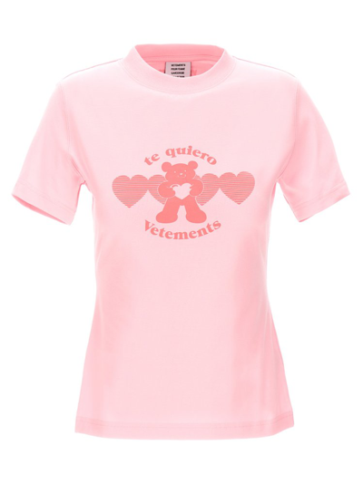 Vetements Te Quiero T-shirt In Pink