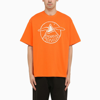 MONCLER X ROC NATION BY JAY-Z ORANGE COTTON T-SHIRT WITH LOGO