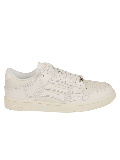 Amiri Skel Logo Detailed Low Top Sneakers In White